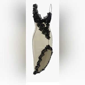 Lace sexy asymmetrical dress